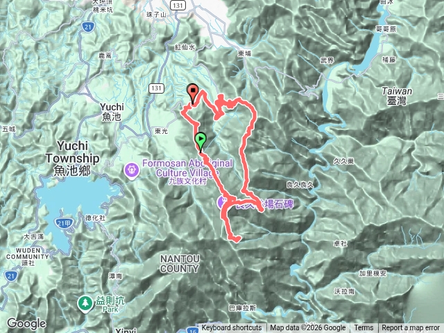 加德宮-過坑山-大尖石山-卓社林道(走錯路)(2026-10-19)