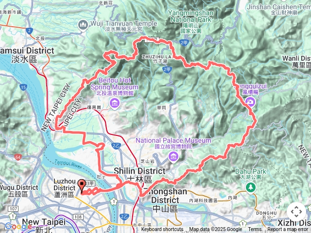 走路去陽明山玩