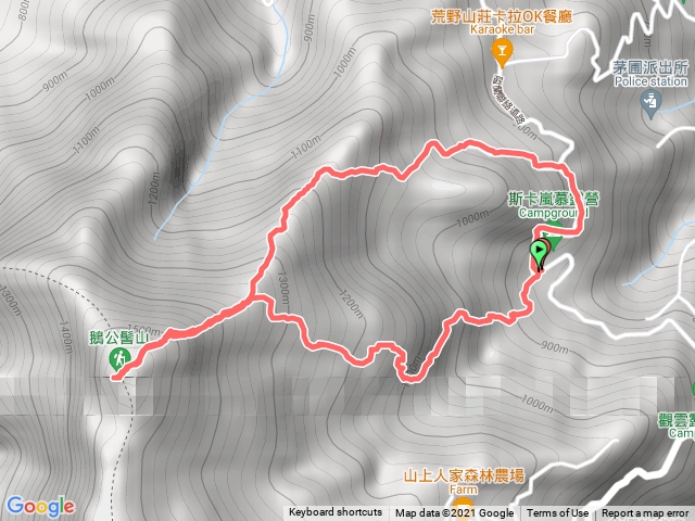 鵝公髻山.雲霧步道上山.第二登山口下山.2021-10-30