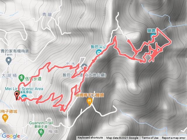 梅峰古道_稜線步道-獵鷹尖-伍龍步道