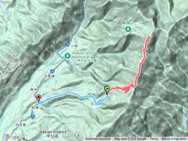 五指寮林道走大竹溪山20241214