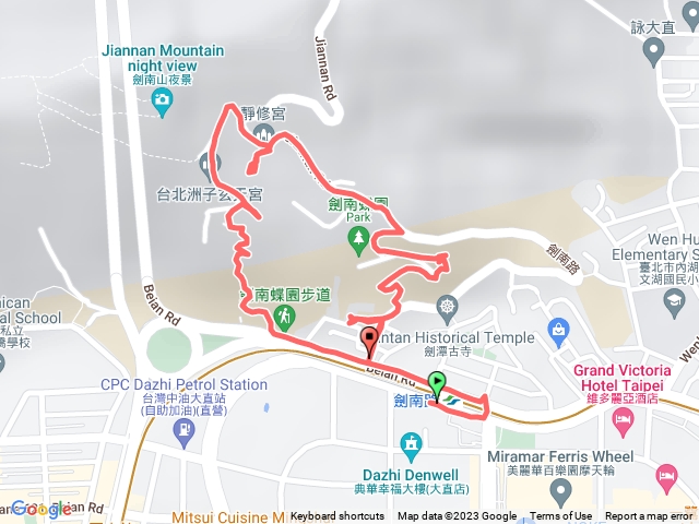 正願禪寺，靜修宮，劍南蝶園，明山寺福天宮