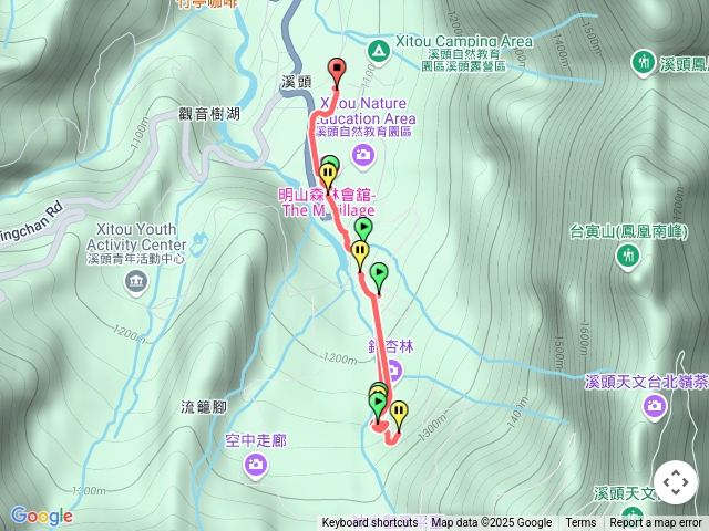 早安2025041911：01登溪頭天文臺步道祝順心如意。_