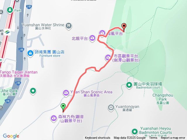小百岳集起來劍潭山親山步道202509141036