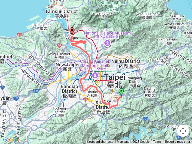 【任務一】2025臺北大縱走臺北大縱走第八段：捷運動物園站至捷運關渡站[河濱自行車道]202503021702