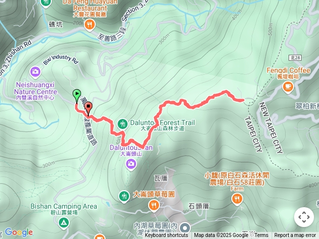 太陽廣場-大崙頭山木道-左轉雙溪溝古道前半（台北大縱走4）