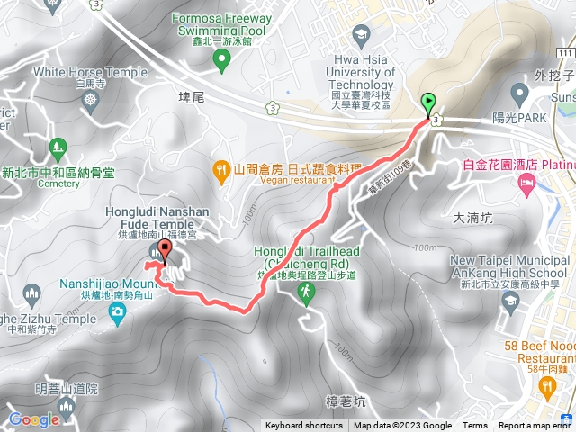 中和華興街109巷登山口-烘爐地