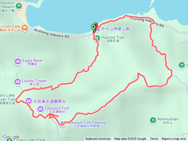 基隆中山峽谷步道大武崙砲台山小百岳海興步道O型縱走