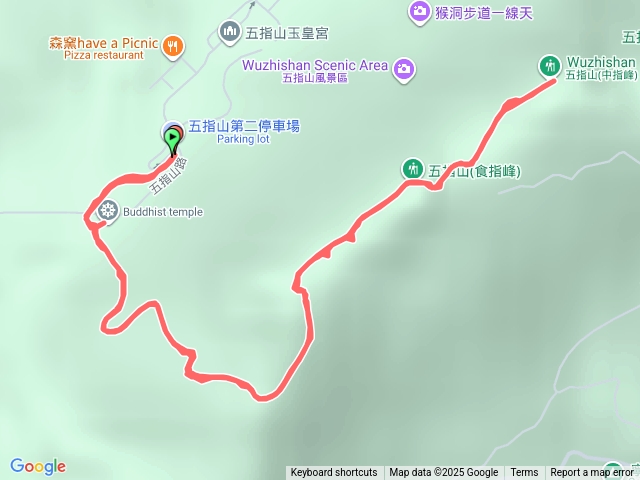 五指山拇指食指中指