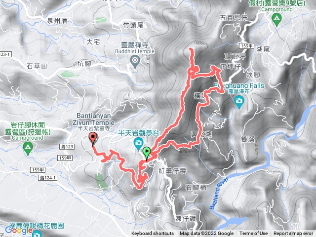 尖凍山、鳩州嶺、烏心石山、半天岩山連走