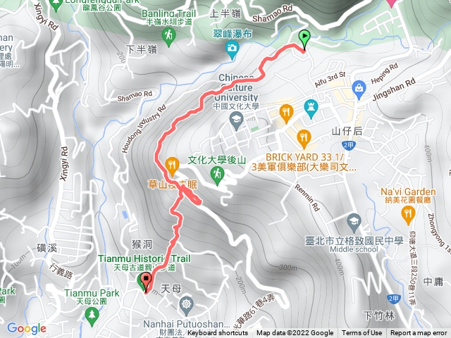 天母古道下山（經公廁）
