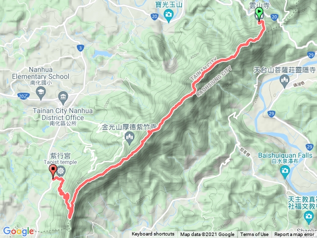 坐計程車接駁的烏山縱走(2021.11.05金牌)