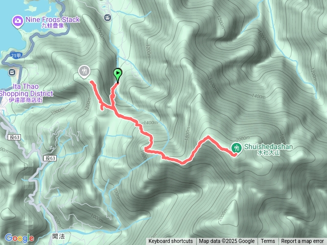 水社大山登山步道(白石山土地公上)預覽圖