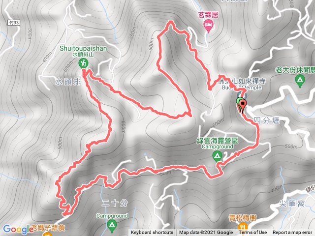 110/12/12田薯縱走O型(田寮山-毬子山-水頭排山-鎮石山-薯園山)