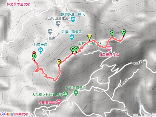 五指山（走完雙手）