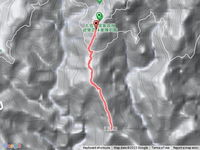 波津加大雪山線