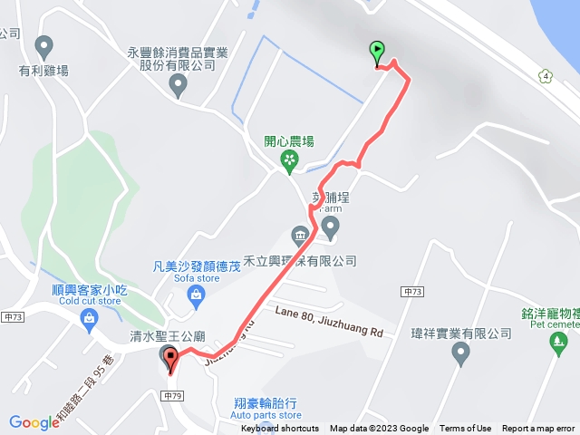 🔺台中/清水/舊莊東北，H156m (大甲溪町杭標：總督府土木局-左 2/18)