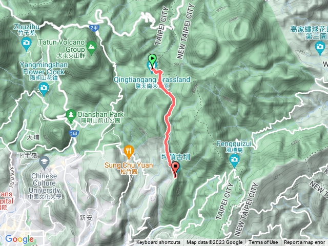 擎天崗內雙溪古道瑪礁古道清風亭