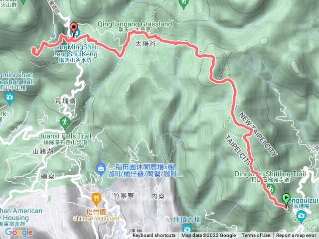 陽明山大縱走東段