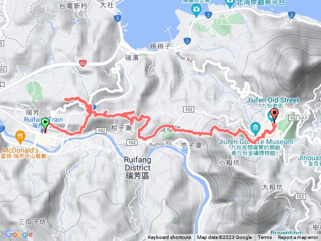 瑞芳四秀：水管路白象山秀崎山瑞芳山龍潭山琉瑯路步道九份老街預覽圖