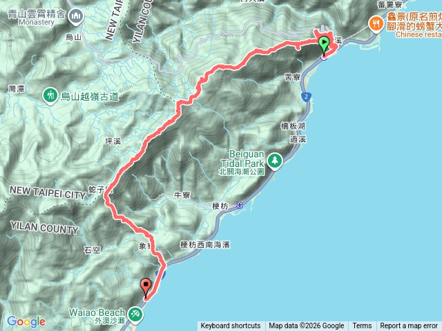 大溪縱走外澳-鷹石尖、七兄弟山、窖寮山、740峰、叢雲山預覽圖