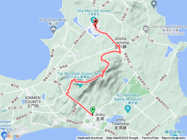 金門徒步環島D5-登太武山 遊陽宅 沙美