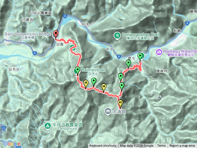 谷關（八.六熊）縱走預覽圖