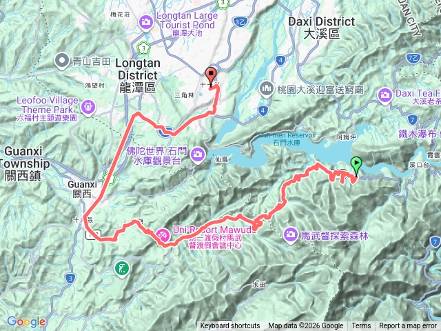 115/2/13-2羅馬公路*美腿山休憇區-竹頭角-長興入口H400m-美腿山登山口-走一小段折返（蚊子很多）→高遶古道（本生橋入口）-關西-龍潭