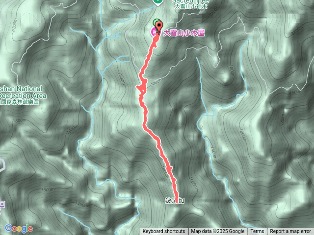 波津加山(大雪山遊客中心往返)