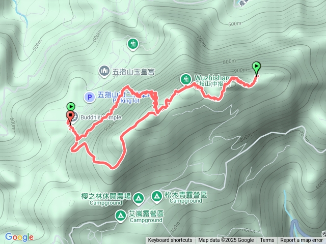 新竹五指山(五峰連走回程下切)預覽圖