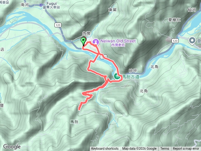 馬胎古道、南屏古道O繞預覽圖