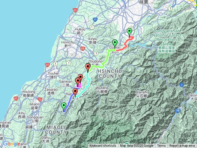 搭大眾運輸5天行程含樟之細路五茶縱走仙神象縱走