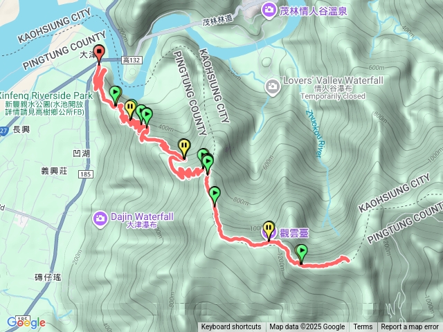 尾寮山晚上還在山上