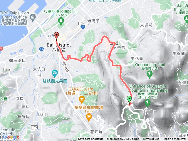 20230730  觀音山風管所 華富山路 山徑 渡船頭路 八里療養院 八里分駐所