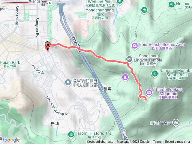 象山步道口到馬蹄形平台預覽圖