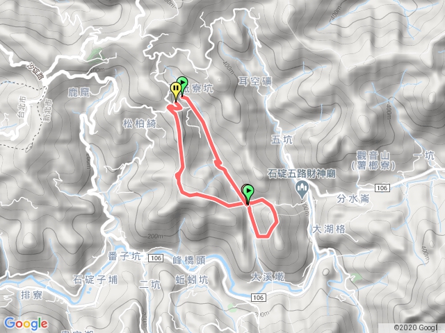 石碇姑雞松縱走、紙寮坑古道