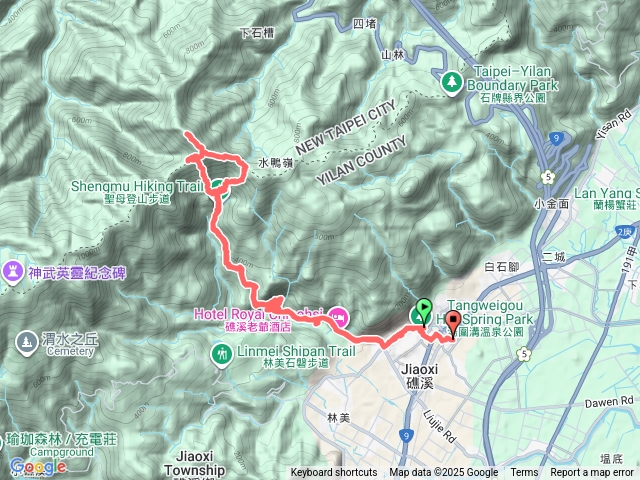 巴唐古道、三角崙山O行走預覽圖