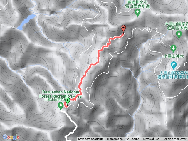 稍來小雪山船型山