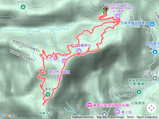 雲林五元二角-木馬古道-伏虎山步道