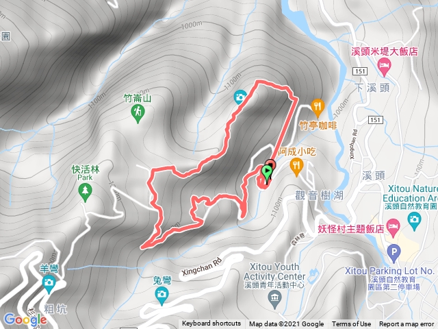 樟仔林步道接溪頭山（順時鐘O型）