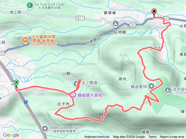 2026-03-09 輕軌淡江大學站、淡江農場、虎頭山、興華坑山、水源國小預覽圖