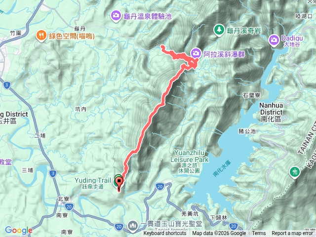 115.5.10天豔宮-鈺鼎步道-糖子恩山-糖子恩山北峰-阿拉溪斜瀑布群-壺穴雙浴缸池-暴龍頭(大鋼牙)-鐵谷山宮預覽圖