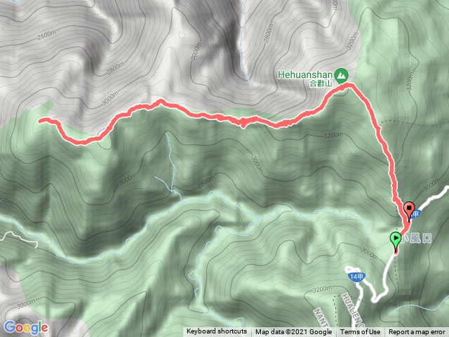 合歡山西北單攻