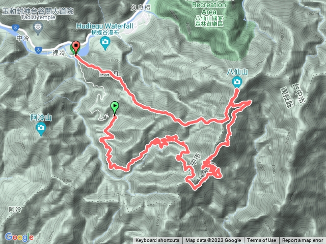裡冷林道上八仙，續走八唐路線