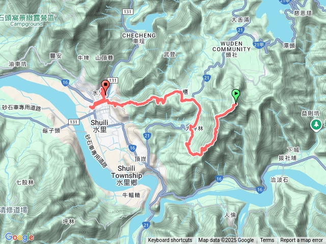 雨社山、二坪山、水沙漣步道