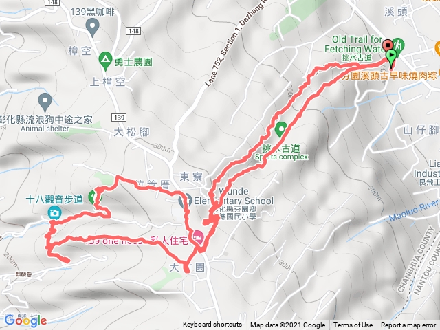 挑水古道、碧山古道、十八觀音古道連走