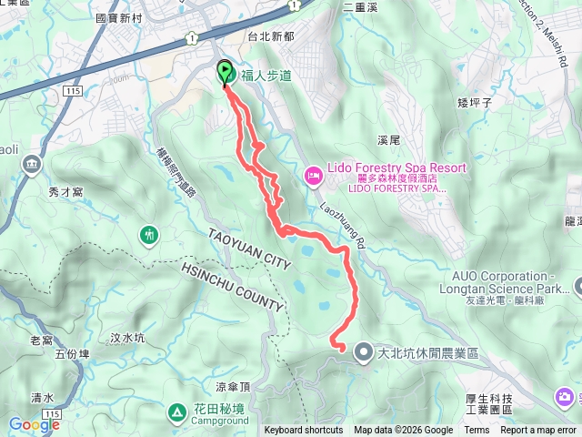 福人步道-大北坑（來回不同路）預覽圖