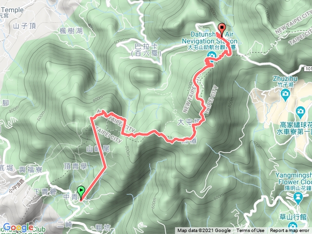 陽明山五連峰縱走