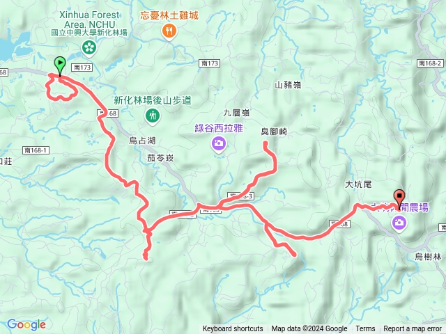 口埤山、尖山（合山）、臭腳崎山、觀音山、大坑尾山的（南瀛百岳）預覽圖