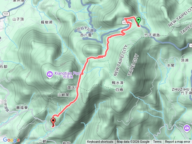 二子坪服務區--大屯山公園--二子坪休憩--清天宮預覽圖